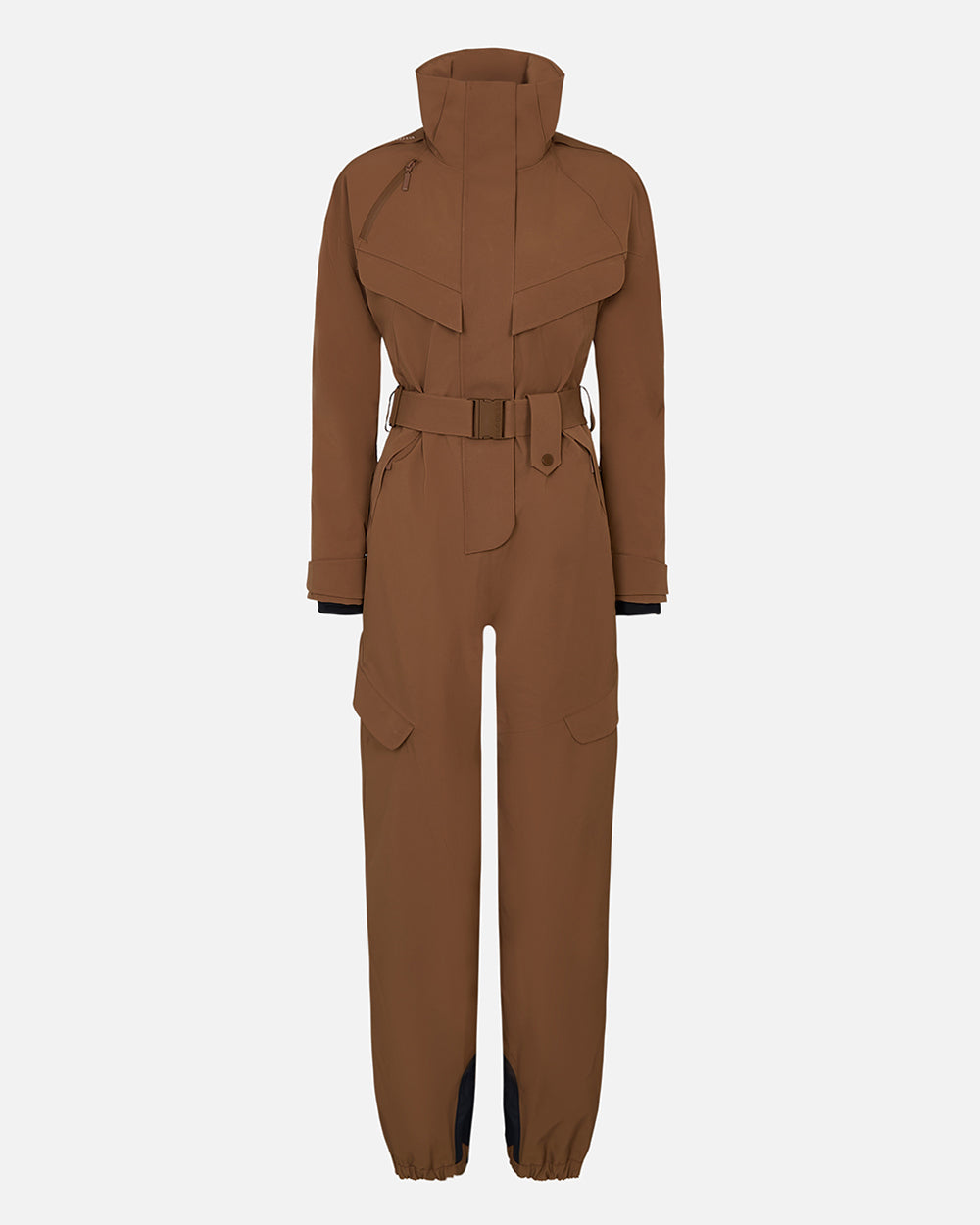 Brown ski suit on a white background #color_sepia