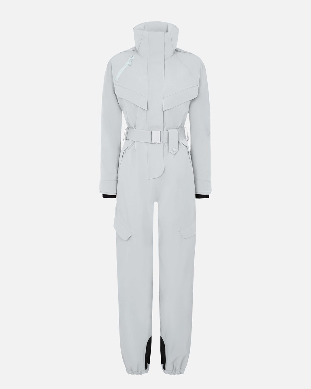 Light gray ski jumpsuit on a white background #color_smoke