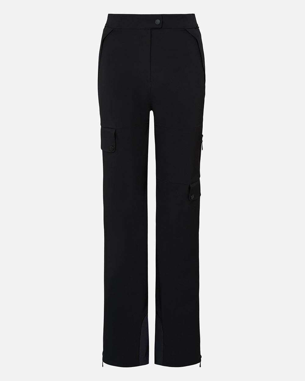 Ghost shot of a technical black ski pant. #color_onyx